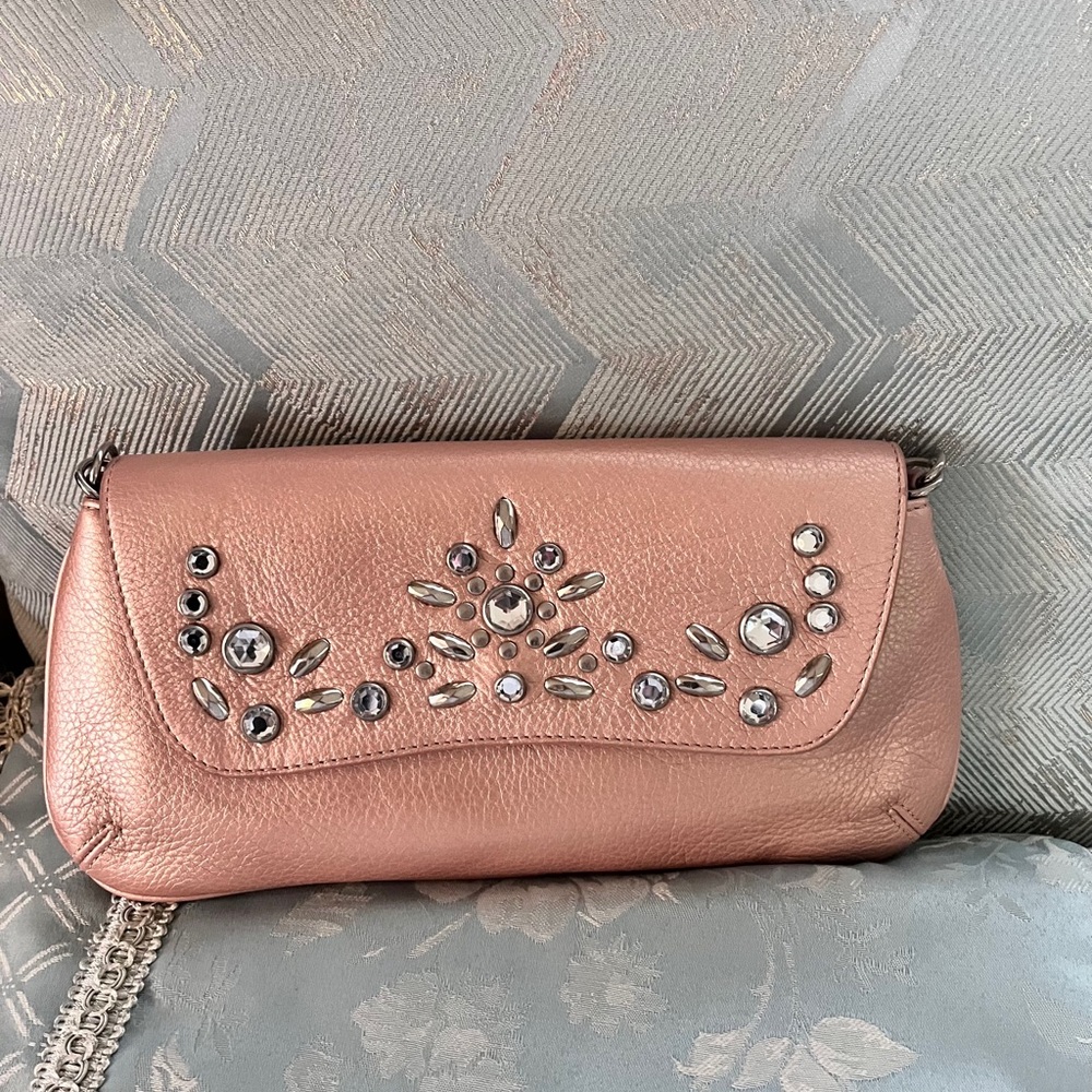 The Sak Rose Gold Embellished Leather Shoulder Bag - Picture 13 of 13